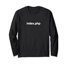 php.index php index file php engineer Long Sleeve T-Shirt