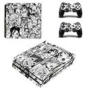 Vanknight PS4 Pro Playstation 4 PRO Console Skin Set Vinyl Decal Sticker 2 Controllers Anime Girls(PRO only)