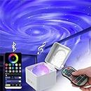 Jainchan Plastic Magic Box Star Galaxy Space Light Night LED Lamp Projector | App Android Ios & Remote Control Bluetooth Music | Multi-Color Birthday, Gaming Room, Bedroom Decoration,
