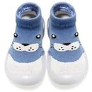 H HOME-MART Toddler Shoes Baby First Walking Trainers, Toddler Shoes Socks Soft Kid Cute Non-Skid Sock Shoes Indoor Slipper Mesh Lightweight Sole Children Baby Girl Boys Floor Socks(18months)