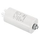 uxcell CBB60 12uF Running Capacitor, AC 450V 4 Pins 50/60Hz Cylinder Bottom with Screw 65x34mm for Air Compressor,Cleaning Machine Motor Star