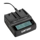 Watson Duo LCD Battery Charger for Sony NP-FW50 Rechargeable Battery DX-4228