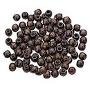100 Pieces Wooden Barrel European Large Hole Beads Jewelry Making Charms Accessories Findings for Clothing Bag Costume Macrame Beading