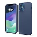 elago Liquid Silicone Case Designed for iPhone 12 Case & Designed for iPhone 12 Pro Case (6.1"), Premium Silicone, Full Body Protection : 3 Layer Shockproof Cover Case (Blue)