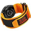 Hemsut Compatible with Samsung Galaxy 45/44/40mm Watch 6/5/5 Pro/4/, 46/42mm watch 4 Classic/ 45mm Watch 3 Band, Rugged Nylon Sports Strap With Woven Loop Design, Tough Replacement Band For Men Women