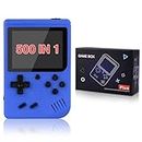 Handheld Game Console with 500 FC Games-Retro Game Console- Portable Video Game Console,3.0-Inches LCD Screen (Blue)