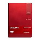 Zequenz Classic 360 Signature Lite A5 Notebook, Ruled, Red