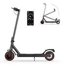 iScooter i9 Electric Scooter, 30 KM Long Range & 25 KM/H, 8.5" Solid Tires, Lightweight Commuting E-Scooter with 350W Powerful Motor, Smart App, Dual Brake, Folding Electric Scooter for Adults & Kids
