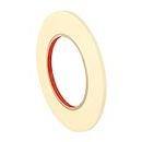 3M - 2364 0.125" x 60yd 2364 Performance Masking Tape - 0.125 in. x 60 yd. Tan, Rubber Adhesive, Crepe Paper Backing Painters Tape Roll
