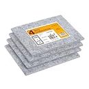 Furniture Pads for Hardwood Floors – Self-Adhesive Furniture Felt Sliders Pack of 4 – Cut To Size Non Slip Pad Sheets for Tile, Laminate Floor – Non Scratch Floor Protectors – 150mm x 110mm - Grey