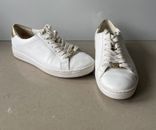 MICHAEL KORS MK Women's Jet Irving Leather Sneakers Shoes Size US 8.5 AU 8.5