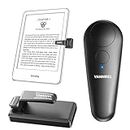 Vanwirel RF Remote Control Page Turner Compatible with Kindle Paperwhite Kobo eReaders iPhone iPad iOS Android Tablets Reading Novels Taking Photos Remote Control,Black