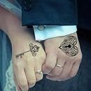 ORDERSHOCK Heart Lock And key Tattoo Stickers For Male And Female Fake Tattoo Sticker body Art