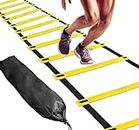 ElectroSky Super Speed Agility Plastic Ladder for Track and Field Sports Training (4 Meter, Yellow, Black)