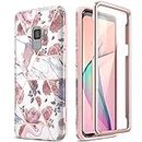 SURITCH for Samsung S9 Case with Built-in Screen Protector 360 Degree Full Body Protection Cover Bumper Shockproof Non Slip Case for Samsung Galaxy S9 (Rose Gold)