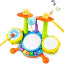 Kinder Trommelset - Spielzeug für 1 Jahr alte Jungen Schlagzeug Set Baby Musikinstrumente Geschenke