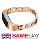 For Fitbit Alta , Alta HR Watch Wristband Rose Gold Metal Band Strap Bracele  UK