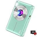 Digital Camera,Kids Camera with 32GB Card,Nsoela FHD 1080P 44MP Compact Vlogging Camera,Point and Shoot Camera 16X Digital Zoom, Portable Mini Kids Camera for Teens Students (Green)