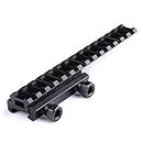 OAREA Tactical Extened High Riser Base Flat Top 143mm 14 Slots for 20mm Picatinny/Weaver Rail Mount Hunting