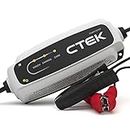 CTEK 40-106 CT5 Start/Stop, Battery Charger 12 V, Trickle Charger, Intelligent Charger, Car Battery, Charger, Battery Care, with Desulphation Program, and Start/Stop Technology, white/black