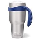 Tumbler Handle for 30 oz Yeti Rambler Cooler Cup, Rtic Mug (Old Style), Sic, Ozark Trail Grip and more Tumbler Mugs - BPA FREE (Navy Blue-CUP NOT INCLUDE)