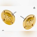 Michael Kors Jewelry | Michael Kors Gold-Tone Stud Earrings For Women; Stainless Steel Earrings; | Color: Gold | Size: Os