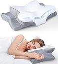 Gt Ultra Pain Relief Cooling Pillow for Neck Support, Adjustable Cervical Pillow Cozy Sleeping, Odorless Ergonomic Contour Memory Foam Pillows, Orthopedic Bed Pillow for Side Back Stomach Sleeper