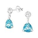 Via Mazzini 92.5-925 Sterling Silver Crystal from Swarovski® Earrings for Women And Girls Pure Silver (ER1854)