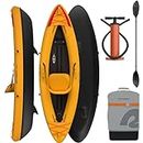 Retrospec Coaster 1 Person Inflatable Kayak, 220lb Weight Capacity, Puncture Resistant, Lightweight Inflatable Kayak for Adults with Pump, Paddle and Easy to Carry Bag