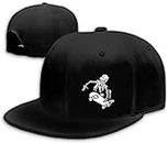Skull Hat Skeleton Hand Skateboard Flat Bill Hats for Men Snap Backpack Mens Hats Snapback Adjustable Baseball Cap for Teens Boys Hip Hop Outdoor Sports