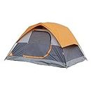 amazon basics Polyester Tent For Camping, 3 Person, Yellow