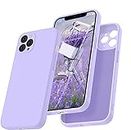 LOXXO® Square Candy Liquid Silicone iPhone Case Cover for iPhone 11 Pro Max, All Cube Series with Microfiber Lining Compatible iPhone 11 Pro Max (6.5 inch) - Purple