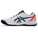 ASICS Gel-Dedicate 8 Tennis Shoe, White/Blue Expanse, 10.5