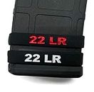 Metrix Defense 22LR 22 Long Rifle Magazine Mag ID Band Think and Durable (Pack of 5 Blackwhite)