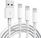 【3 Pack】Apple MFi Certified iPhone Charger Cable 3ft, Apple Lightning to USB Cable Cord3 Foot, 2.4A Fast Charging,Apple Phone Long Chargers for iPhone 12/11/11Pro/11Max/ X/XS/XR/XS Max/8/7/6/5S/SE