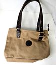 Duluth Pack Market Tote Tan Canvas Leather Straps Bag Purse Carryall USA Made