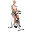 Sunny Health & Fitness Upright Row-N-Ride Rowing Machine for Squat Exercise and Glute Workout for Lower Body Strength