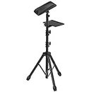 Tattoo Armrest Stand Tripod with Tray - ZHOOGE Foldable Tattoo Arm Leg Rest Stand Adjustable Height and Tilt Black Leather Pad Professional Heavy Equipment for Tattoo Studio