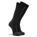 Fox River Men's Wick Dry Maximum Mid Calf Military Sock, 3 Pack (Black, Large)