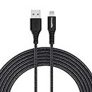 amazon basics Usb A To Lightning Pvc Molded Nylon Mfi Certified Charging Cable For Tablet, Personal Computer, Smartphone (Black, 1.8 Mtr)