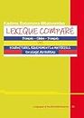 Lexique comparé français-ciluba-français des fournitures, équipements et matériels en usage au bureau