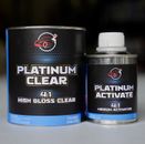 Platinum Clear 4:1 Automotive 2K High Gloss QUART Size Clearcoat Kit w/Hardener!