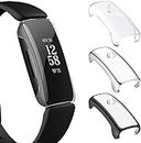 Compatible with Fitbit Inspire 2 Case, Full Coverage Screen Protector Soft TPU Plated Bumper Shell Protective Cover for Inspire 2 Fitness Tracker (Not for Inspire)