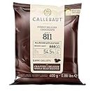 CALLEBAUT Receipe No. 811 - Kuvertüre Callets, Zartbitterschokolade, 54,5% Kakao, 1 x 400G