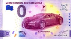 68 MULHOUSE Musée national de l'Automobile 5, 2024, Billet Euro Souvenir