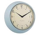 PLINT Retro Wanduhr Silent Non-Ticking Decorative Ice Color Wall Clock, Retro Style Wall Decoration for Kitchen Living Room Home, Office, Schule, Easy to Read Large Numbers
