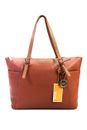 Michael Kors Women's Top Handle Zip Closure Pockets Tote Handbag Brown Size M