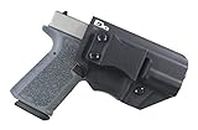 FDO Industries -Formerly Fierce Defender- IWB Kydex Holster Polymer 80 Compact (PF940C) (19/23) -The Winter Warrior Series -Made in USA- (Black)