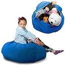 BabyKeeps Large Stuffed Animal Storage Bean Bag Soft and Snuggly" Corduroy Fabric Kids Prefer over Canvas Replace Mesh Toy Hammock or Net-Store Blankets/Pillows Too (4 Pieces Colours)