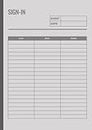Sign In: Guest Event Register - Visitor Log book for Business - Office Visitor Sign In Book (A4)